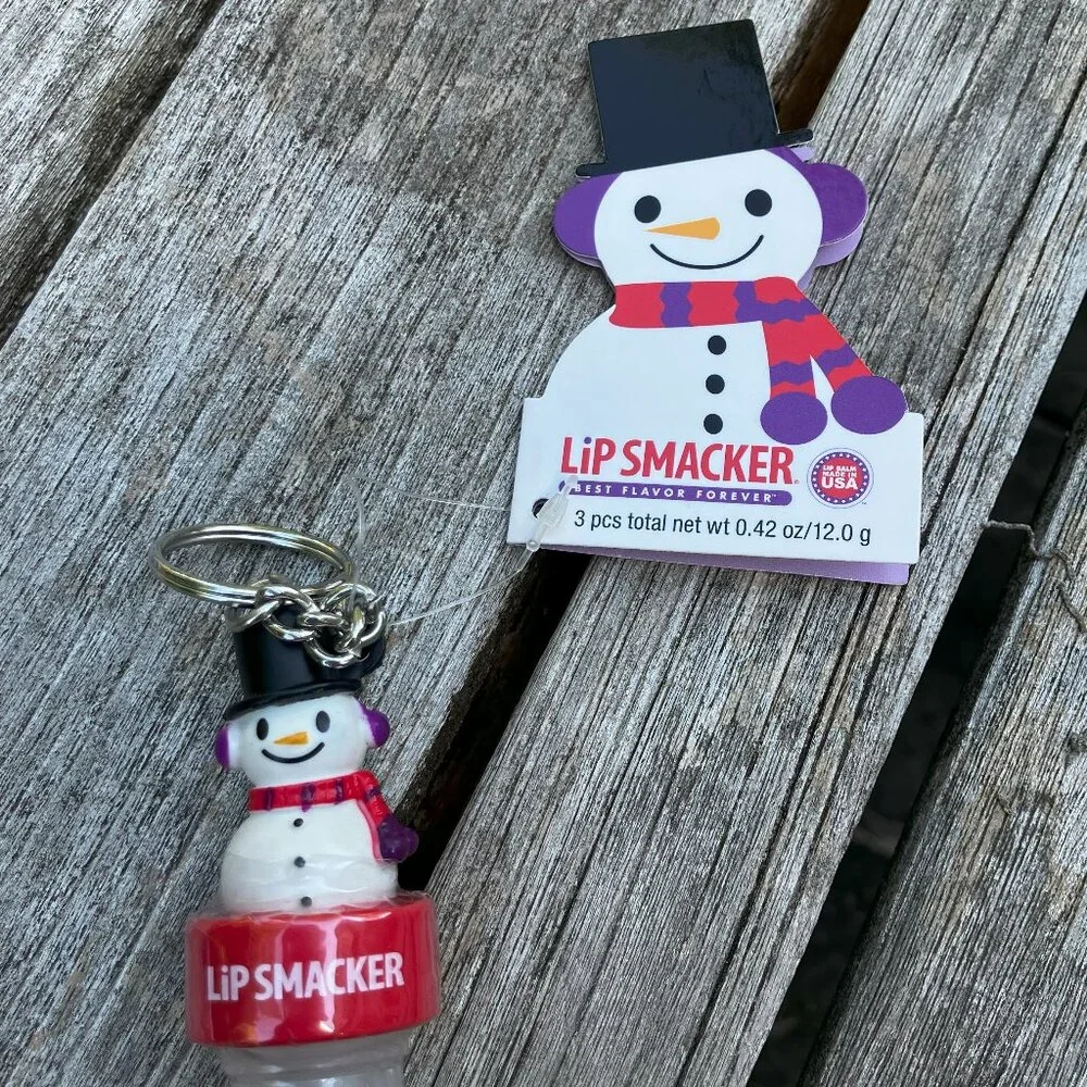 🆕 Lot of Three 3-Pack Holiday Themed Lip Smackers